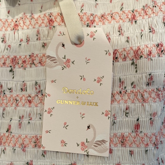 Dondolo + Gunner & Lux Lovely Rose Dress NWT 3 collars Size M - Picture 8 of 9